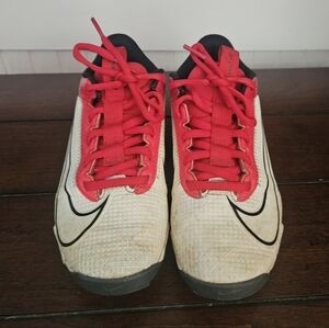 Nike Kids Red and White Sneakers